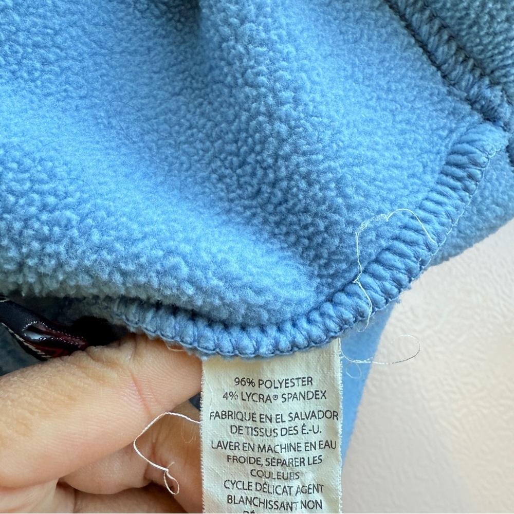 L.L. Bean Light Blue Zip Fleece Vest Classic Outdoor Layer M - Picture 5 of 5
